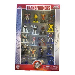Jada Transformers Nano Metalfigs Die-Cast 18pk Collector's Set Optimus Prime Toy